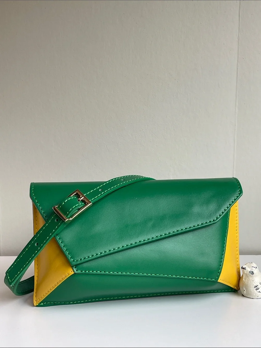 ISADORA Italian Genuine Leather 3D Clutch Crossbody
